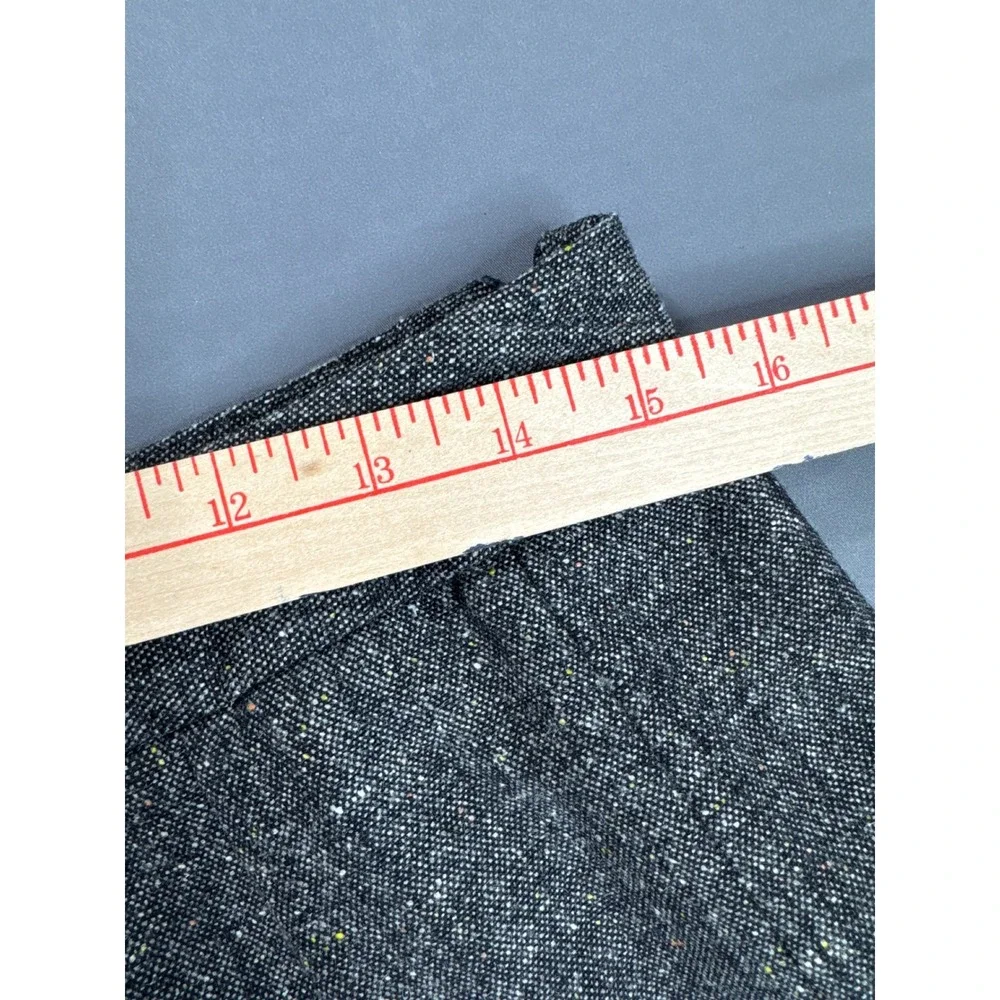 Worthington Y2K Grey Tweed Lace Inset Pleated Skirt Womens Size 10 Vintage Style